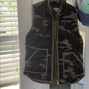 Jcrew camo vest